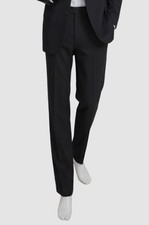 Nautica Men's Black Striped Modern Flat Front Gaff Pants Suit Size 38W