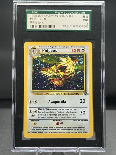 Pidgeot (Unlimited) graded SGC 9 for sale on eBay