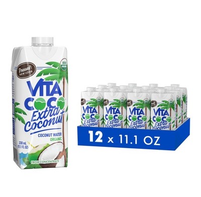 Organic Coconut Water, Extra Coconut | More ''Coconutty Flavor'' | Hydrating El...