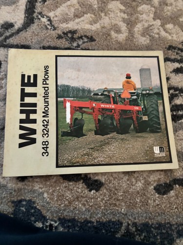 White Oliver Tractor 348 3242 Mounted Plow Brochure FCCA25 small piece pulled of