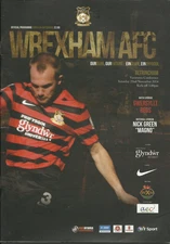 WREXHAM v ALTRINCHAM VANARAMA CONFERENCE PROGRAMME 14/15 SEASON red dragons