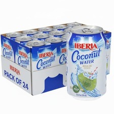 Iberia Coconut Water With Pulp, 10.5 Fl Oz Pack of 24 ,