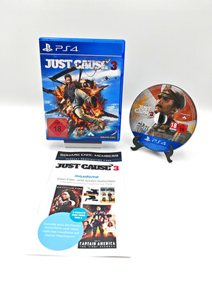 Just Cause 3 OVP + Anleitung Deutsch Sony Playstation 4 PS4 TOP ZUSTAND