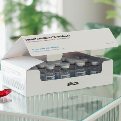 Silisca NATRIUMHYALURONAT AMPULLEN 8ml Hyaluronat 6.000ppm Feuchtigkeitsampulle
