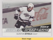 2021 Upper Deck Credentials Speed of the Game Rookies Quinton Byfield READ 05ds