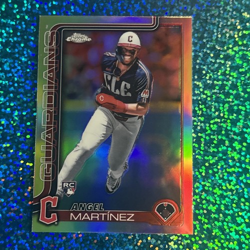 2025 Topps Chrome #155 Angel Martinez (RC) Silver Refractor Cleveland Guardians