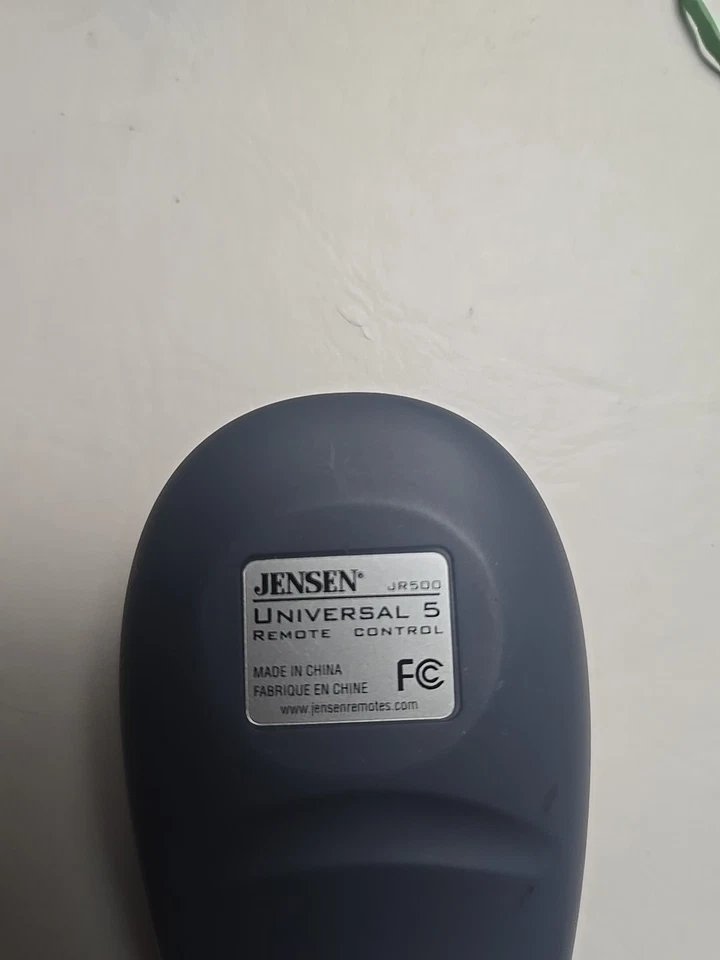 Jensen Universal 5 Remote Control  JR500 Controls 7 Devices Tested Works A+ - Image 3 of 4
