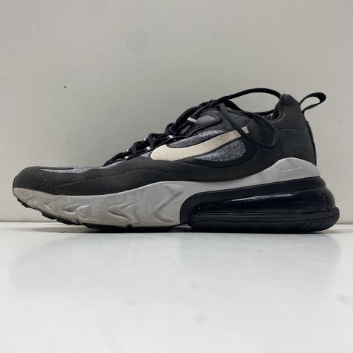 Nike Men Air Max 270 React AT6174-001 Black White Mesh Athletic Sneaker Size 9