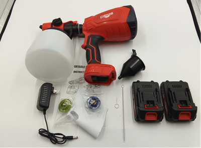 #ad With 2 Batteries High Pressure Cordless Paint Sprayer Electric HVLP Spray Gun. $24.99