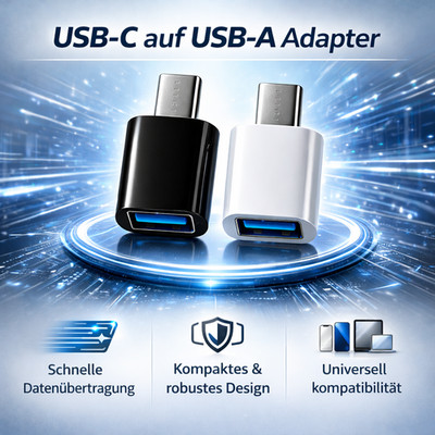 USB C auf USB A Adapter OTG USB für iPhone Samsung Xiaomi MacBook Laptop PC