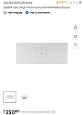 Starlink Gen 3 Wi-Fi 6 Router UTR-232 - Mesh Node - Dual Band - White - OEM