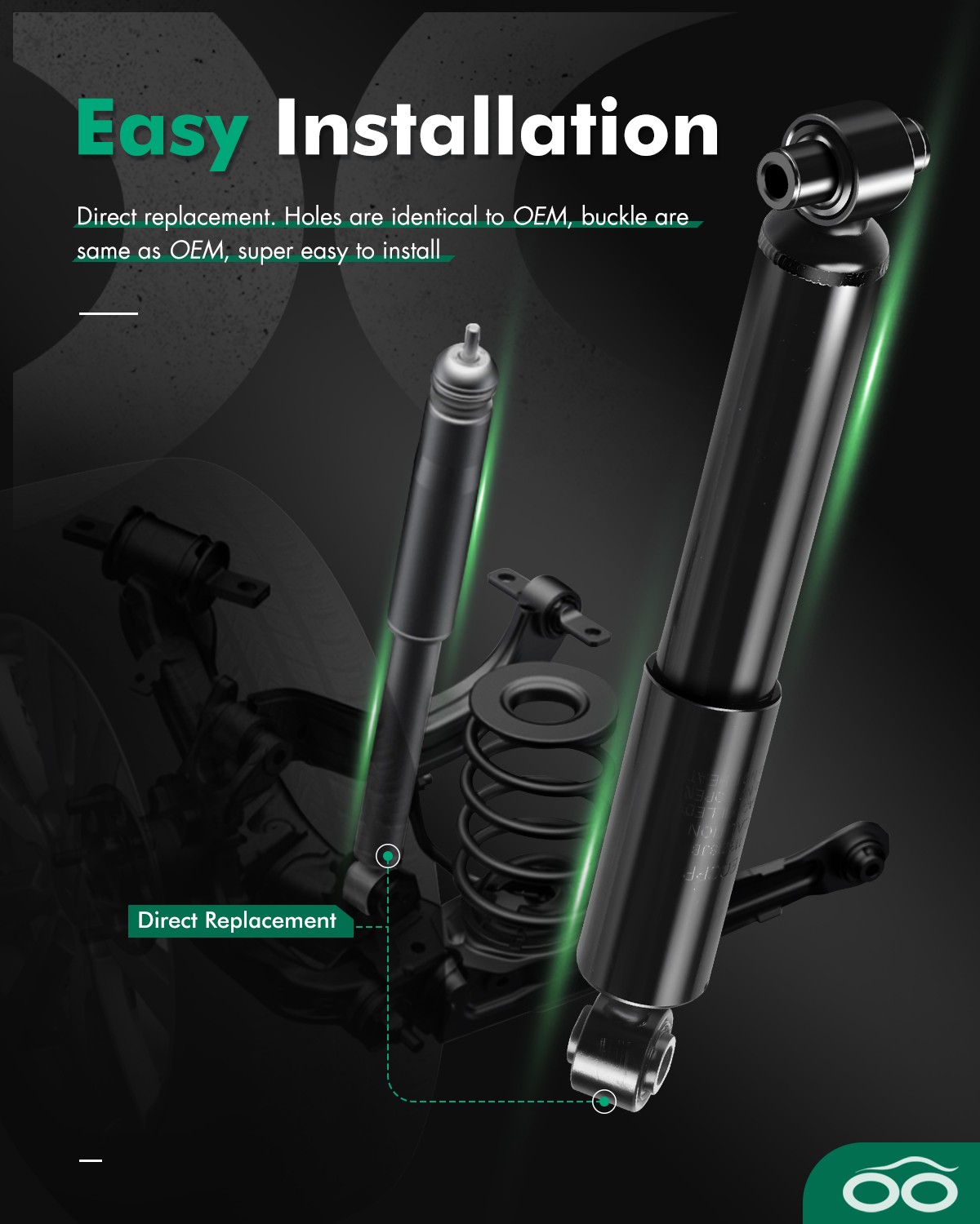 Rear Pair Left Right Shocks Struts For Mazda MPV 2000-2006 RWD 37244