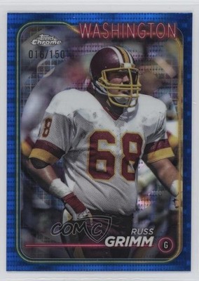 2024 Topps Chrome Blue Sonar Refractor 16/150 Russ Grimm #197 HOF 0ad