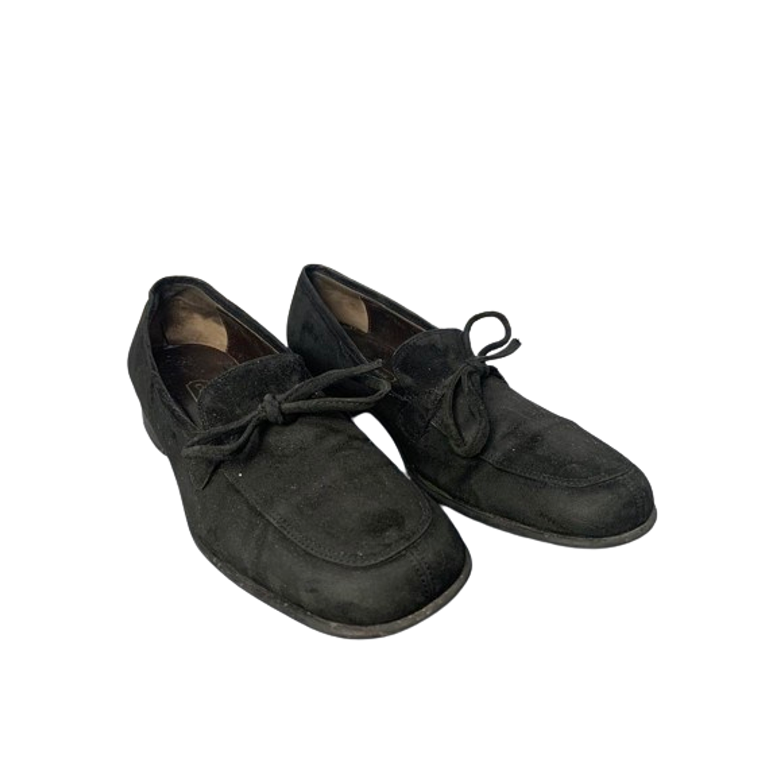 Coach Womens Black Suede Loafers Size 7.5