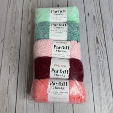 NEW Premier Parfait Chunky Yarn 3.5 oz - Mixed Lot of 5 Skeins NWT