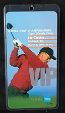 Tiger Woods World Golf Championships 1999 VIP Pass - Tiger Wins AMEX - VV-B1