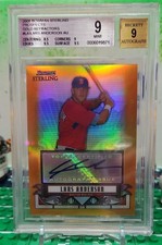 2008 Bowman Sterling Prospects Lars Anderson #BSP-LA Gold Refractor /50 RC POP 6