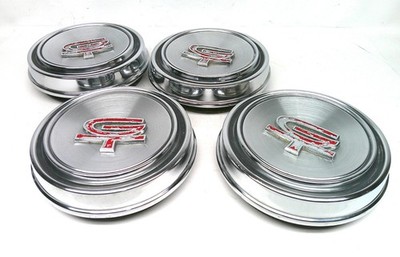 FORD 1968 1969 OEM 4 Center Caps / Hubcaps Mustang GT Torino part # C80A-1130-J