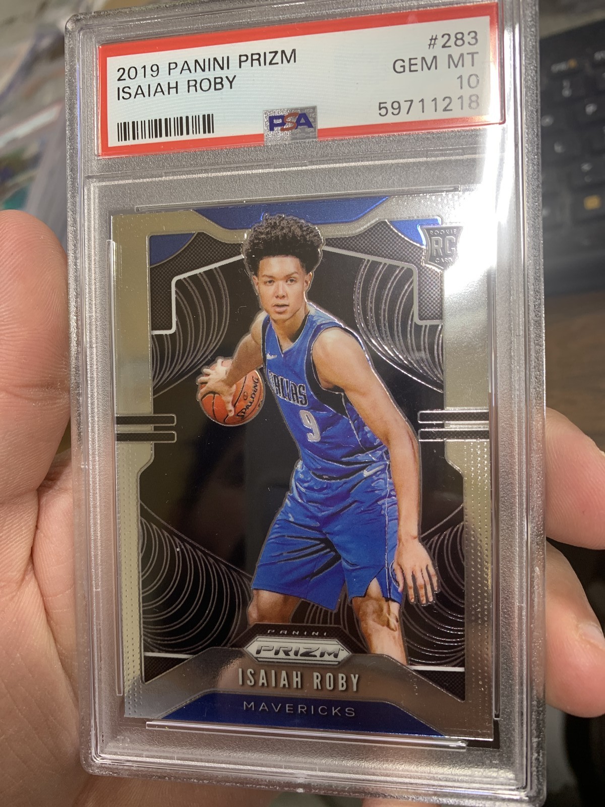 2019 Panini Prizm Isaiah Roby #283 PSA 10