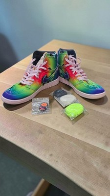 Nike Air Jordan 1 High OG J Balvin Rainbow Tie Dye DC3481-900 Size 12 w/ Extras