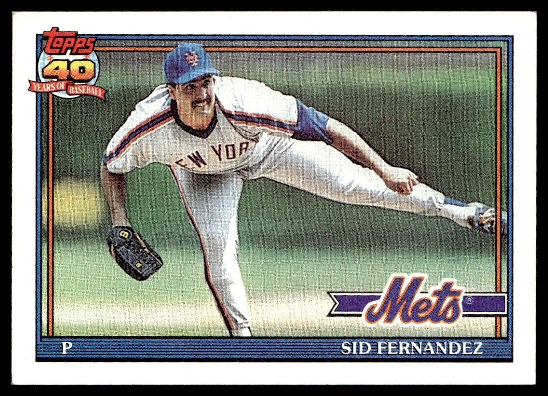 1991 Topps Sid Fernandez New York Mets #230