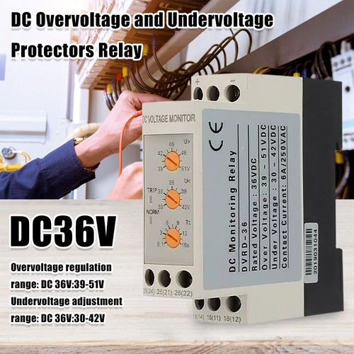 DVRD 12V/V24/36V/48V Low Voltage Surge Protection Relay over/under voltage - Afbeelding 27 van 33