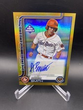 2025 Topps Pro Debut - Aidan Smith #PD-181 Gold Foil Auto /50 (RC)