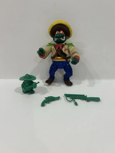 1992 TMNT Bandito-Bashin' Action Figure Michelangelo with Accessories Vintage