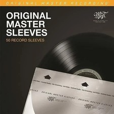 50 Pack Mobile Fidelity MOFI MFSL Master Record Inner Sleeve For 12" Vinyl LPs