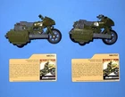 3.75” GI Joe 25th Anniversary Ram Cycle Motorcycle 2008 Lot Of Two