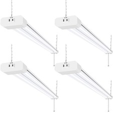 4 Pack 4FT LED Shop Light, Linkable Utility Shop Lights, 42W, 5000K Daylight Whi