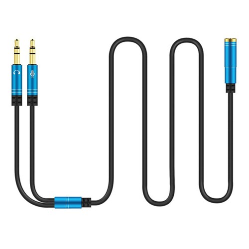 Headphone Splitter for Computer Audio Headphones Headset Adapter - 第 1/12 張圖片