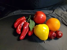 plastic fruit and vegetables