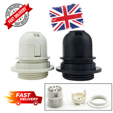 Modern Screw Light Holder Base E27 Light Bulb Lamp Holder Pendant Socket UK