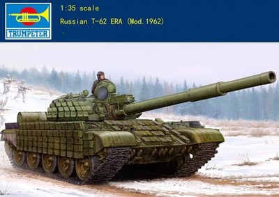 Trumpeter 01555 1/35 scale Russian T-62 ERA Mod.1962 tank model kit