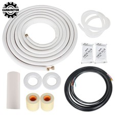 25 Feet White Install Kit For Mini Split Heat Pump Systems 1/4" - 3/8" Dia.