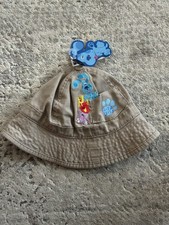 Vintage Y2k Blues Clues Cartoon Embroidered Bucket Hat Toddler Size NWT