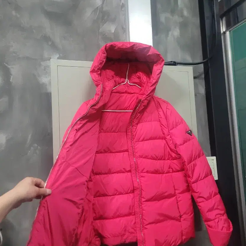 Prada Hot Pink Short Puffer Jacket Size 38 Womens