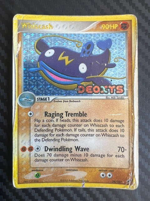 Pokémon TCG EX Deoxys Whiscash 28/107 Reverse Holo Rare DMG