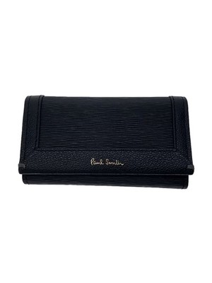 Paul Smith Men's Leather Key Case, Black, Solid Color, BPW361