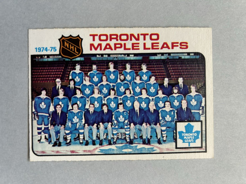 Maple Leafs Team [Checklist] #91 1975 O-Pee-Chee card