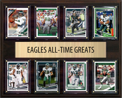 Philadelphia Eagles All Time Greats Legends Plaque 8 Cards Randall Cunningham Re