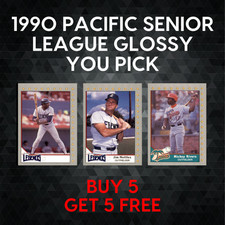 1990 Pacific Senior League Glossy Parallel - YOU PICK - Complete Your Set