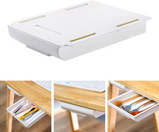 Cassetto Autoadesivo Sotto Scrivania, Nascosto, per Ufficio Scuola Cucina, Bianc