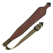 Allen Company BakTrak Leather Long Gun Sling with Swivels, Brown, One Size