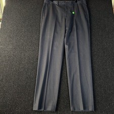 Lauren Ralph Lauren Mens Dress Pants Navy Blue 36W 34L Flat Front Trousers
