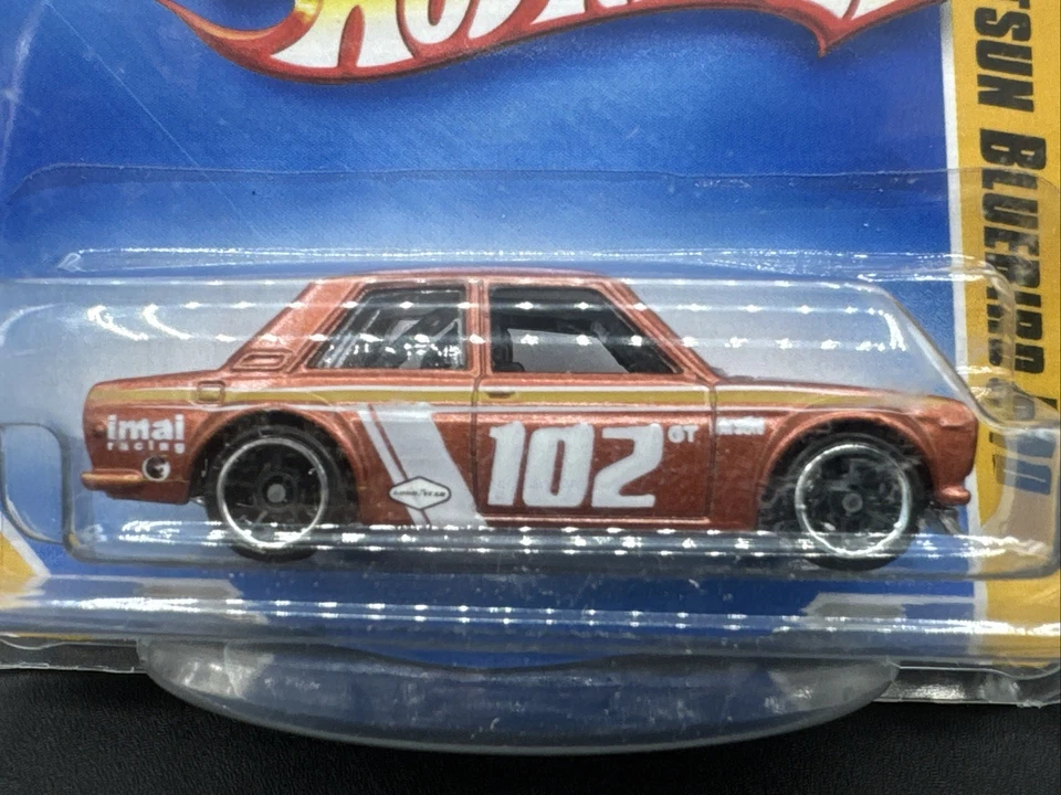 2009 Hot Wheels ULTRA RARE COPPER DATSUN BLUEBIRD 510 Short Card HW Premiere JDM - Image 2 of 4