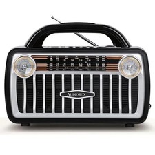 RX-511BT Audiobox 7-Band Retro Style Radio with Bluetooth and MP3 Player