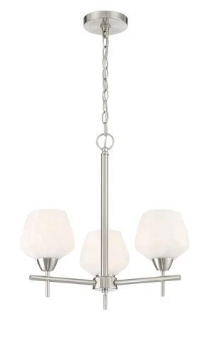 Minka Lavery 2173 Camrin 3 Light 19"W Vantage Chandelier - Nickel - Picture 2 of 3