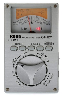 KORG OT-120 Orchestral Tuner Needle Meter Aluminium Panel